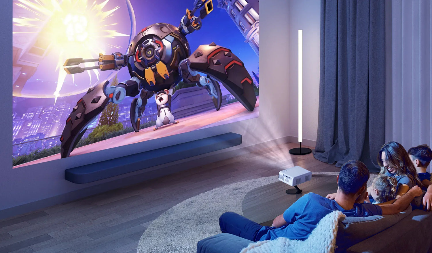 Aurzen EAZZE D1 Smart Projector with WiFi and Bluetooth - Rolion